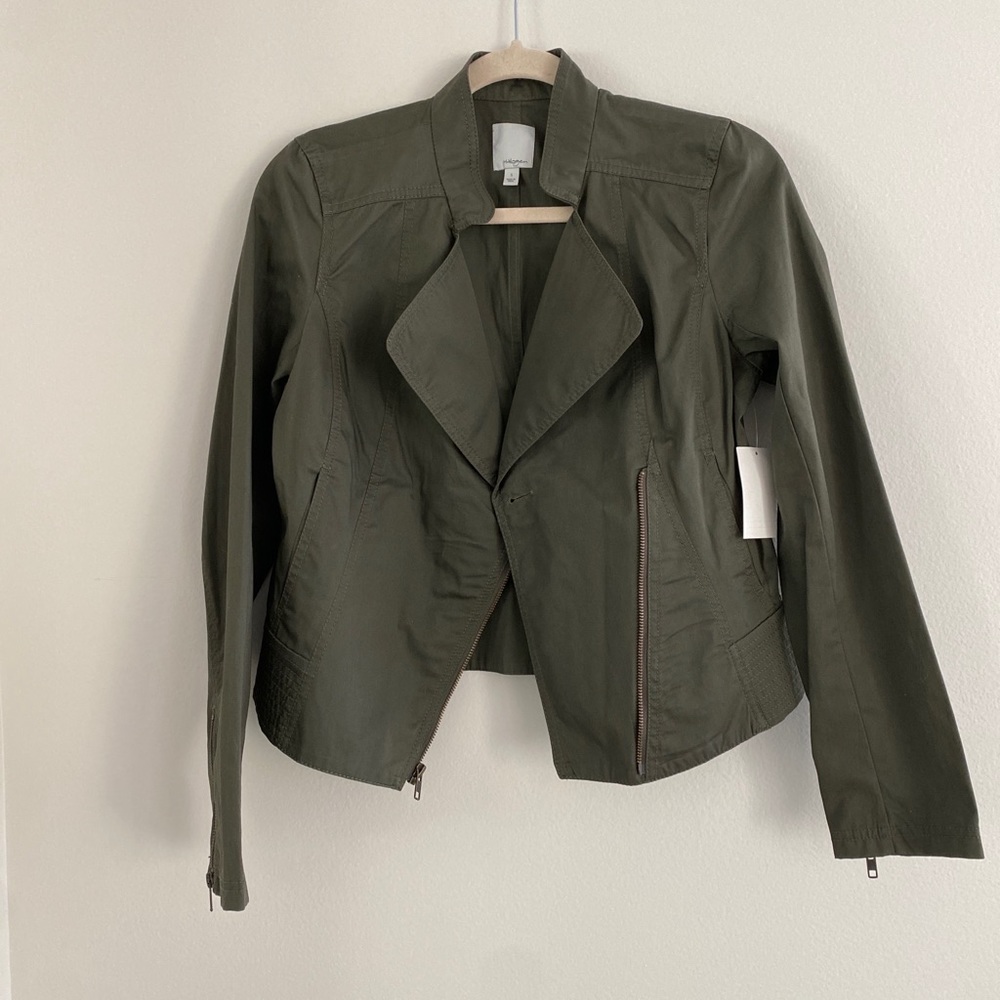 NEW Halogen Womens Military green jacket size small